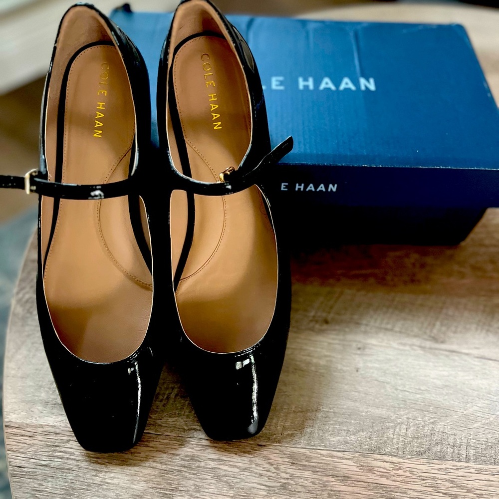 Cole Haan Black Patent Leather Heels